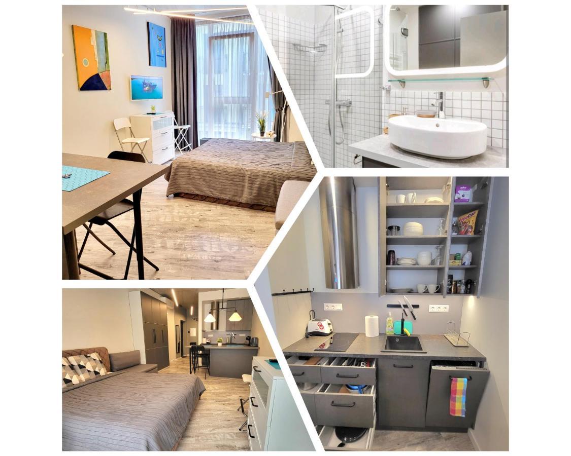 Happy Inn Laime Studio, Self Check-In-24-7, A-C, Parking-In-The-Underground-Garage VNO Exteriör bild